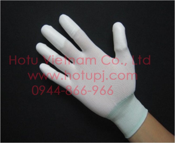 Găng tay PU phủ đầu ngón chống tĩnh điện